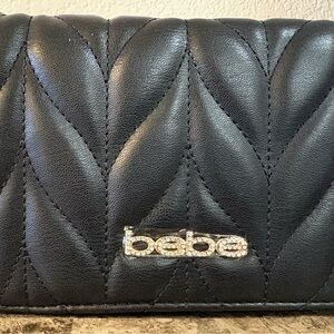 Bebe Black Quilted Crossbody